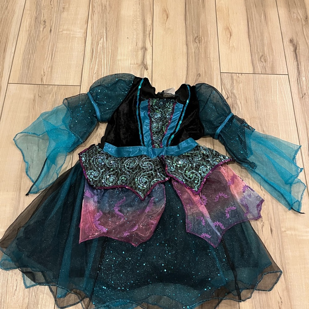 Enchanting Teal and Purple Kids Costume
